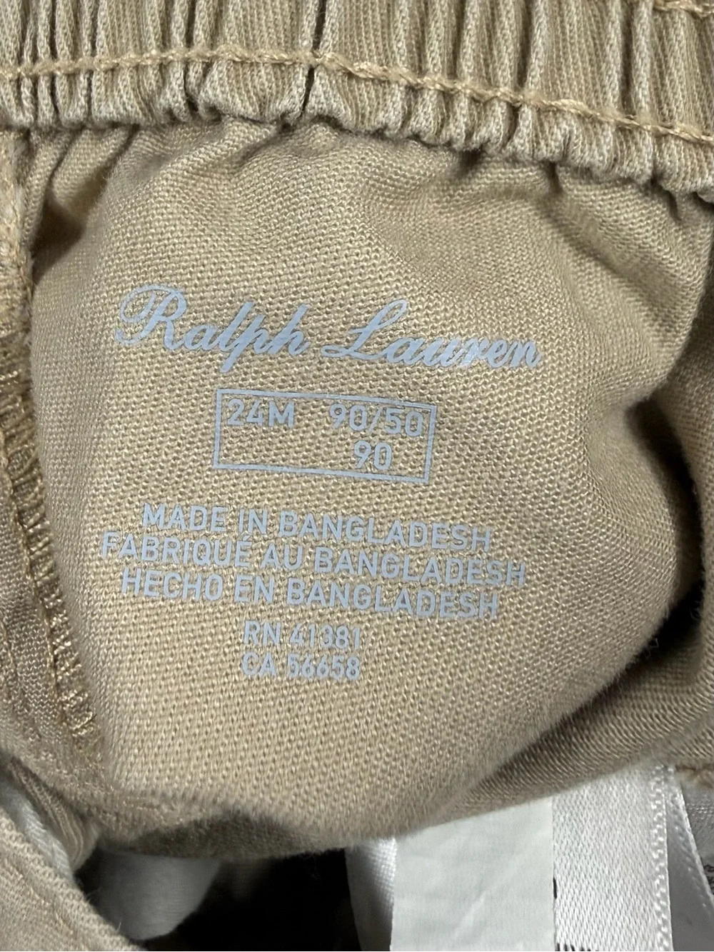 RALPH LAUREN Boys Classic Khaki Chino Pants 24M Preppy Old Money Quiet Luxury